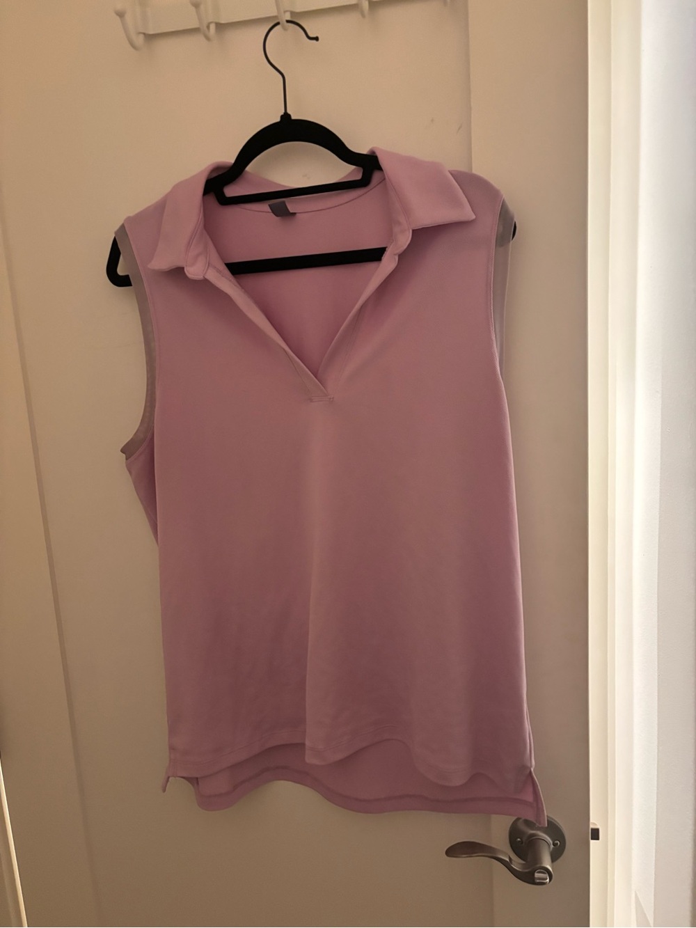 Joe Fresh Lavender Sleeveless Polo Tank Top